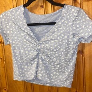 Lettuce Trim Ditsy Print Baby Tee